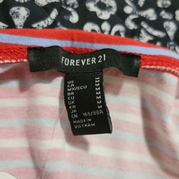 NWT Forever 21 are White & Blue Striped Summer Coastal Cute Strapless Bodysuit  - Picture 6 of 8